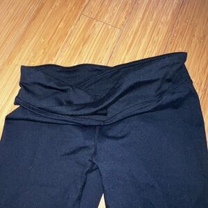 Fila small medium crop legging criss cross waist
